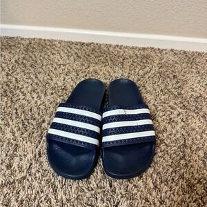 Adidas Kids- Women’s Navy Blue Slide Sandals